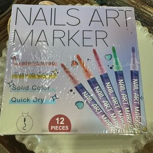 Nail Art Marker Set - 12 Pieces
